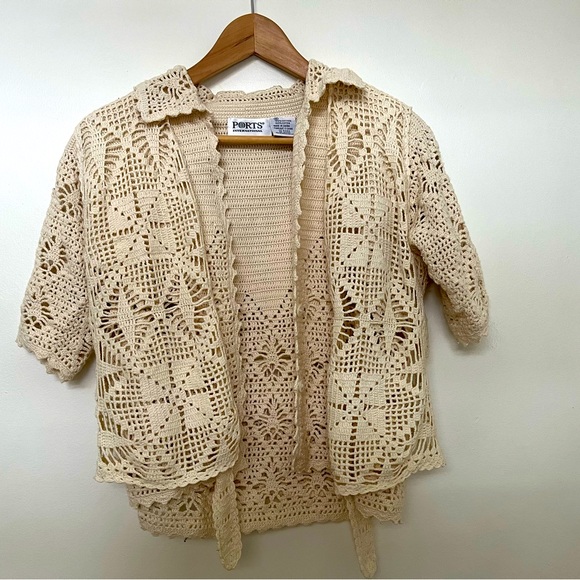 Ports International crochet top (2 piece) - Picture 3 of 16